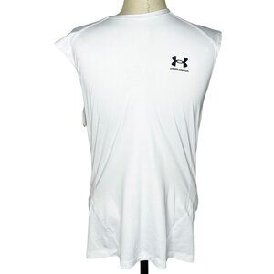 Under Armour Tank Top Mens Size XL HeatGear White Compression
